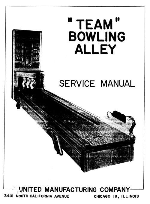 TEAM BOWLING ALLEY (United) Manual set