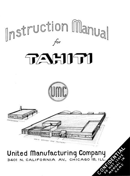 TAHITI (United) Manual & Schematic