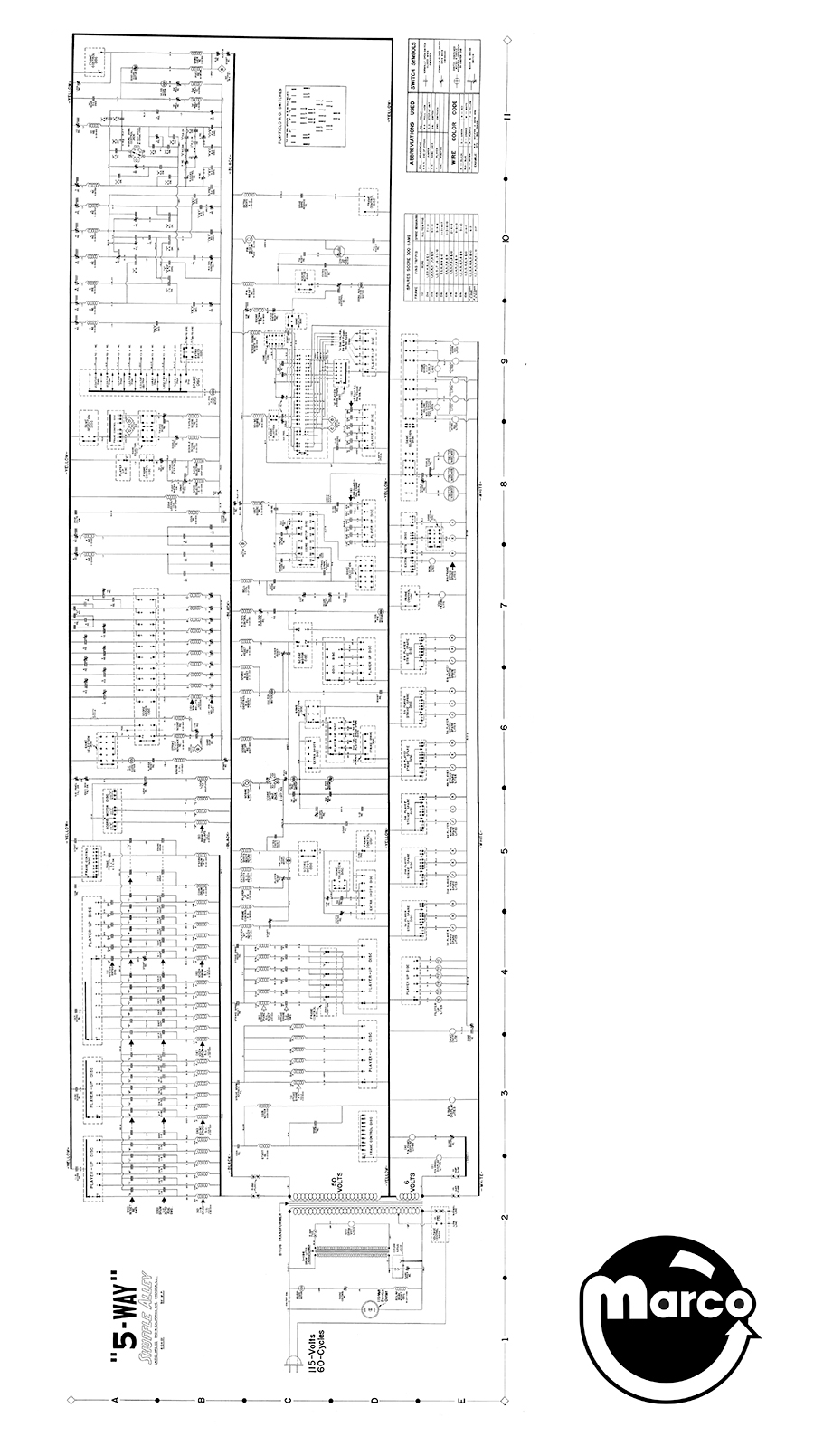 FIVE WAY Shuffle (United) Schematic