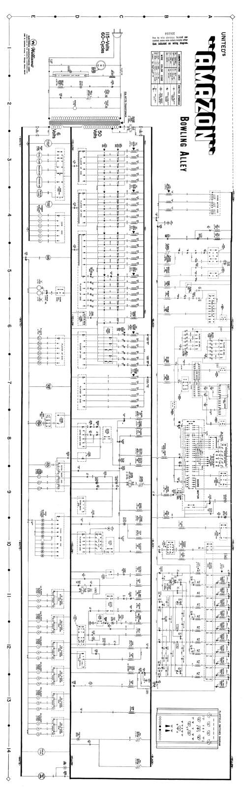 AMAZON SHUFFLE ALLEY (United) Schematic