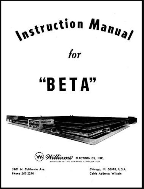 BETA SHUFFLE ALLEY (United) Schematic
