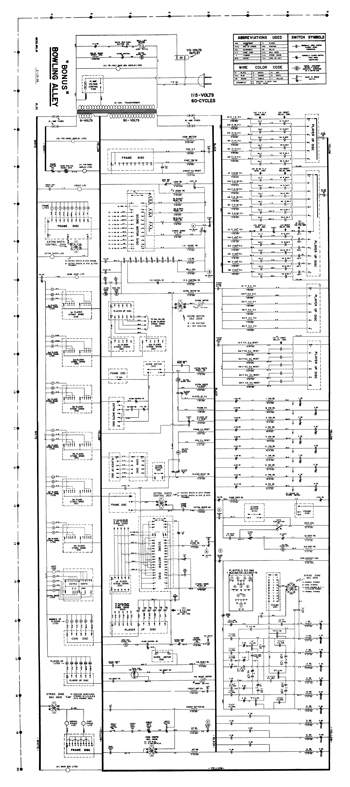 BONUS BOWLING ALLEY (United) Schematic