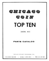 TOP TEN (Chicago Coin) Manual/Schematic