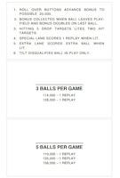 TOP TEN (Chicago Coin) Score cards