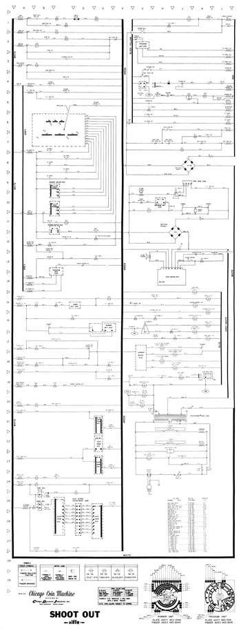 SHOOT OUT (Chicago Coin) Schematic