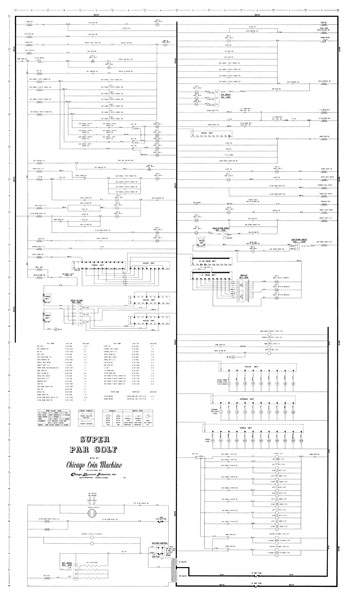 SUPER PAR GOLF (Chicago Coin) Schematic