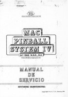 MAC PINBALL SYSTEM IV SERVICE MANUAL