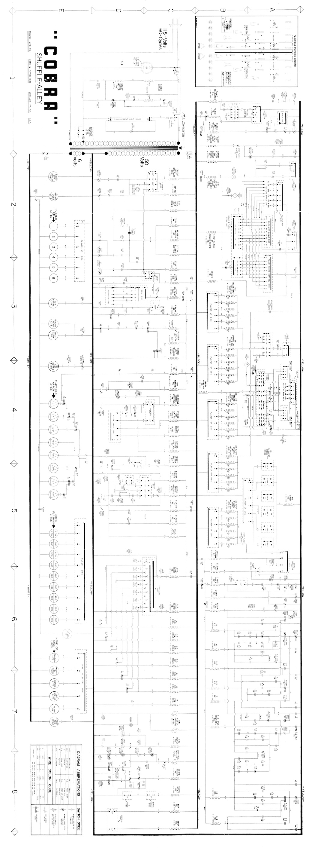 COBRA (Midway) Schematic