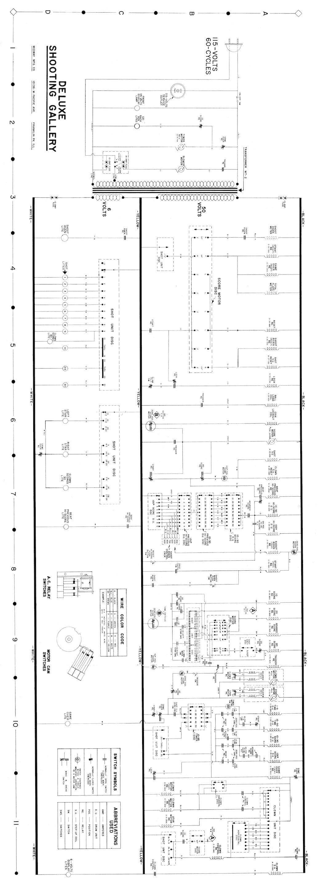 DELUXE SHOOTING GALLERY (Midway) Schematic