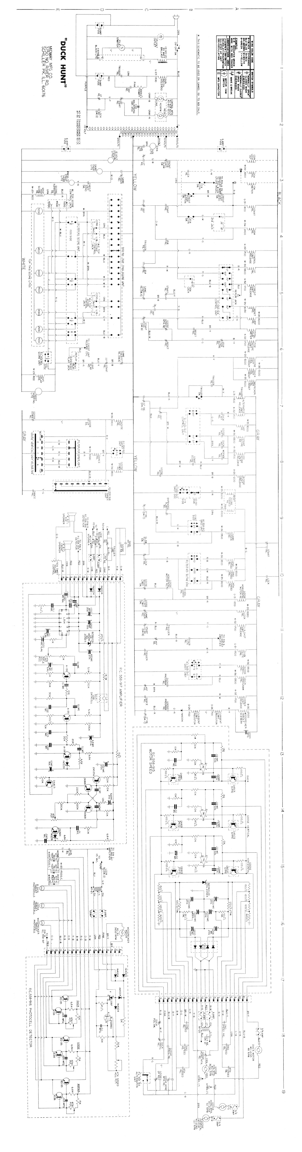 DUCK HUNT (Midway) Schematic