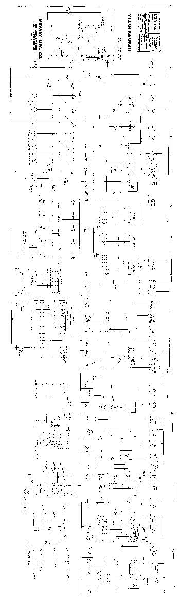 FLASH BASEBALL (Midway) Schematic
