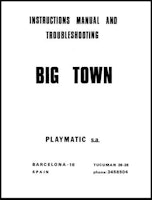 BIG TOWN (Playmatic) Manual & Schematic