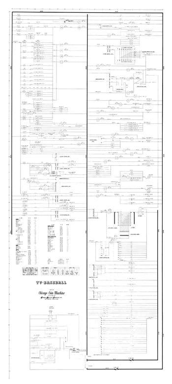TV BASEBALL (Chicago Coin) Schematic