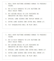 CINEMA (Chicago Coin) Score Card