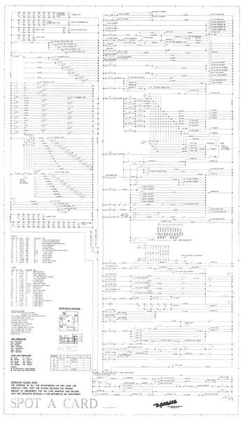 SPOT-A-CARD (Gottlieb 1960) Schematic
