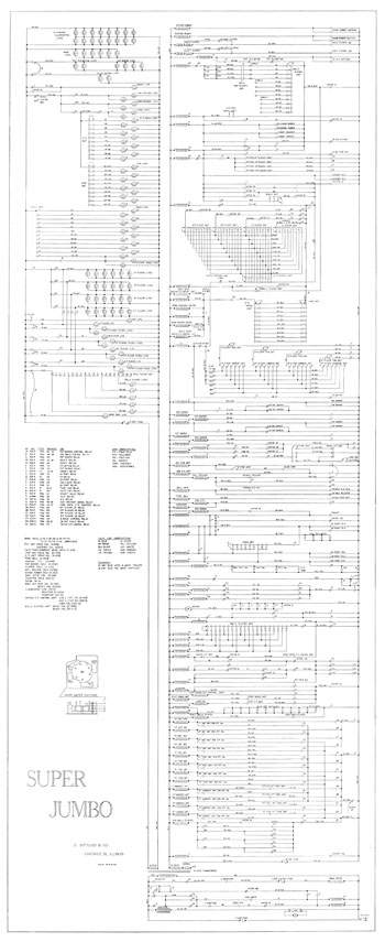 SUPER JUMBO (Gottlieb 1954) Schematic