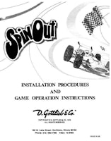 SPIN OUT (Gottlieb) Manual & Schematic