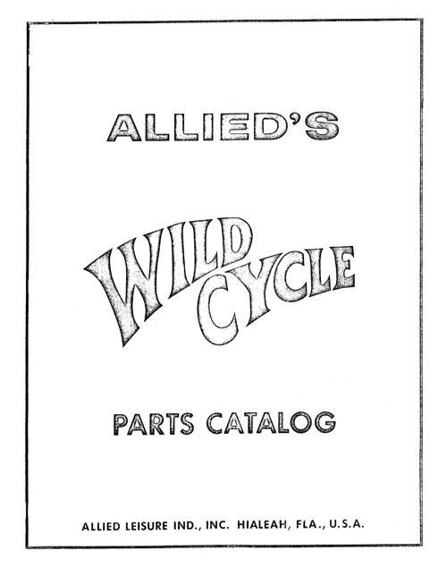 WILD CYCLE (Allied Leisure) Manual