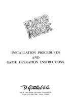 KING ROCK (Gottlieb) Manual & Schematic