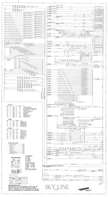 SKY LINE (Gottlieb) Schematic