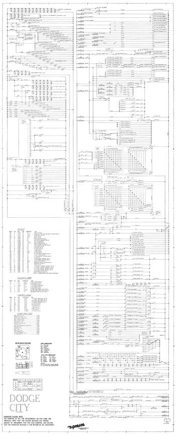 DODGE CITY (Gottlieb) Schematic