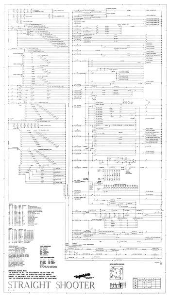 STRAIGHT SHOOTER (Gottlieb) Schematic