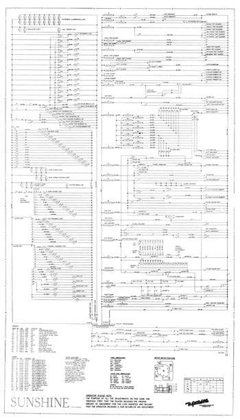 SUNSHINE (Gottlieb) Schematic