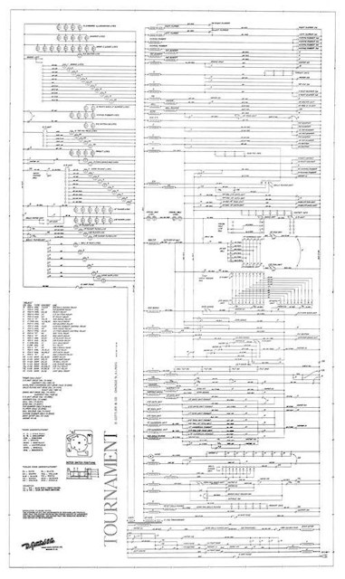 TOURNAMENT (Gottlieb) Schematic