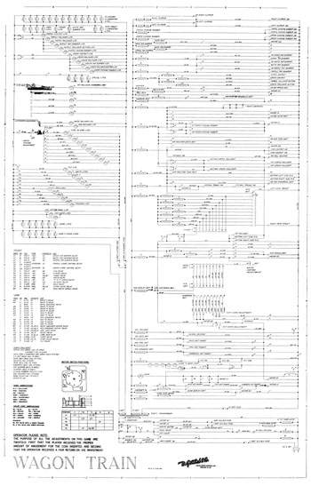 WAGON TRAIN (Gottlieb) Schematic
