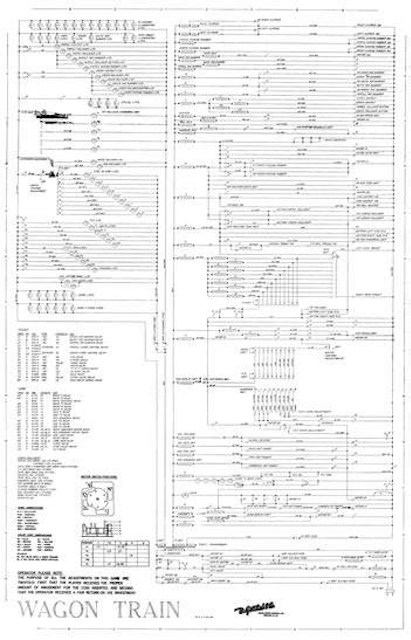 WAGON TRAIN (Gottlieb) Schematic