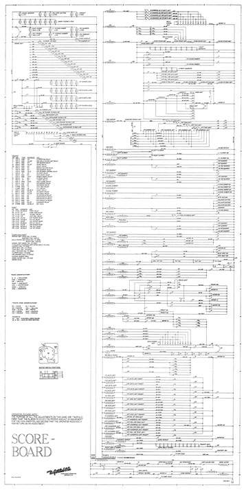 SCORE BOARD (Gottlieb 1956) Schematic