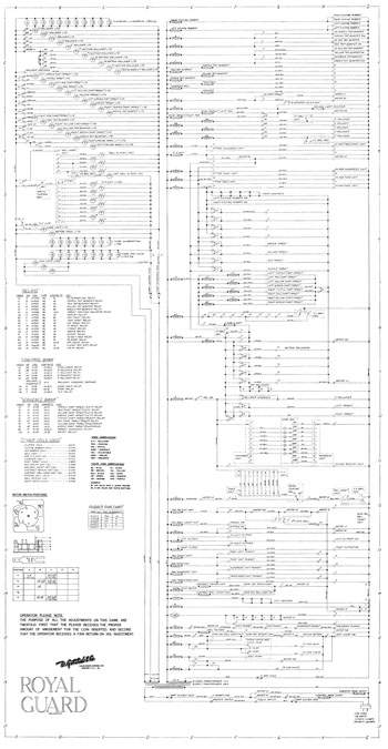ROYAL GUARD (Gottlieb 1967) Schematic