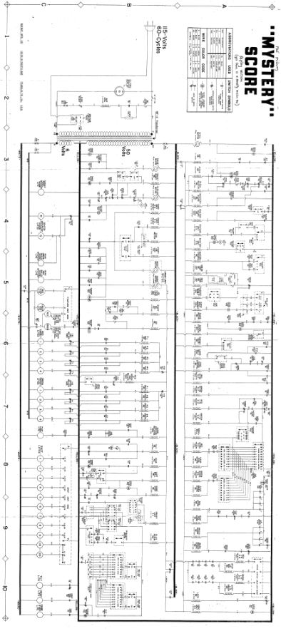 MYSTERY SCORE (Midway) Schematic