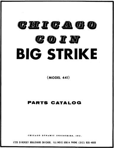 BIG STRIKE Shuffle (CCM) Man./ Schematic