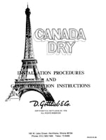 CANADA DRY (Gottlieb) Manual & Schematic