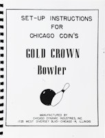 GOLD CROWN BOWLER (CCM) Manual/Schematic