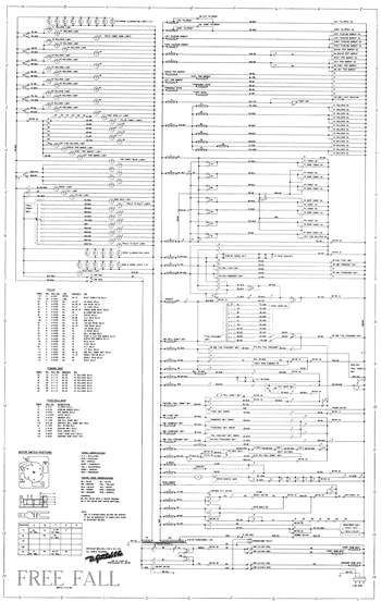 FREE FALL (Gottlieb) Schematic