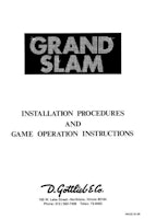 GRAND SLAM (Gottlieb 1972) Manual & Schematic