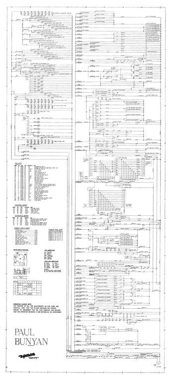 PAUL BUNYAN (Gottlieb) Schematic
