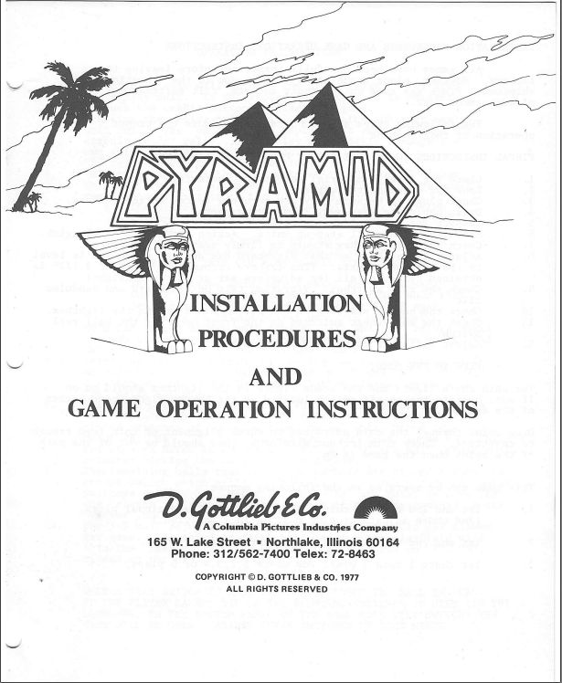 PYRAMID (Gottlieb) Manual & Schematic