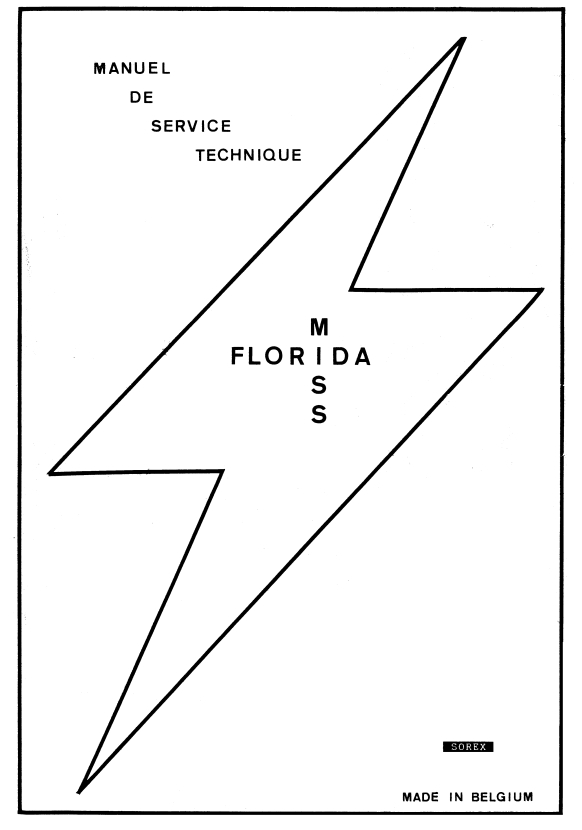 MISS FLORIDA (Sorex) Manual & schematic