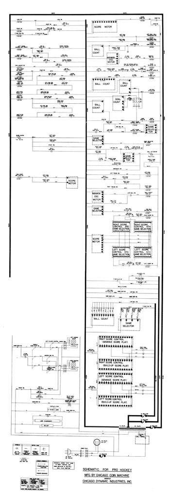 PRO HOCKEY (Chicago Coin 1961) Schematic