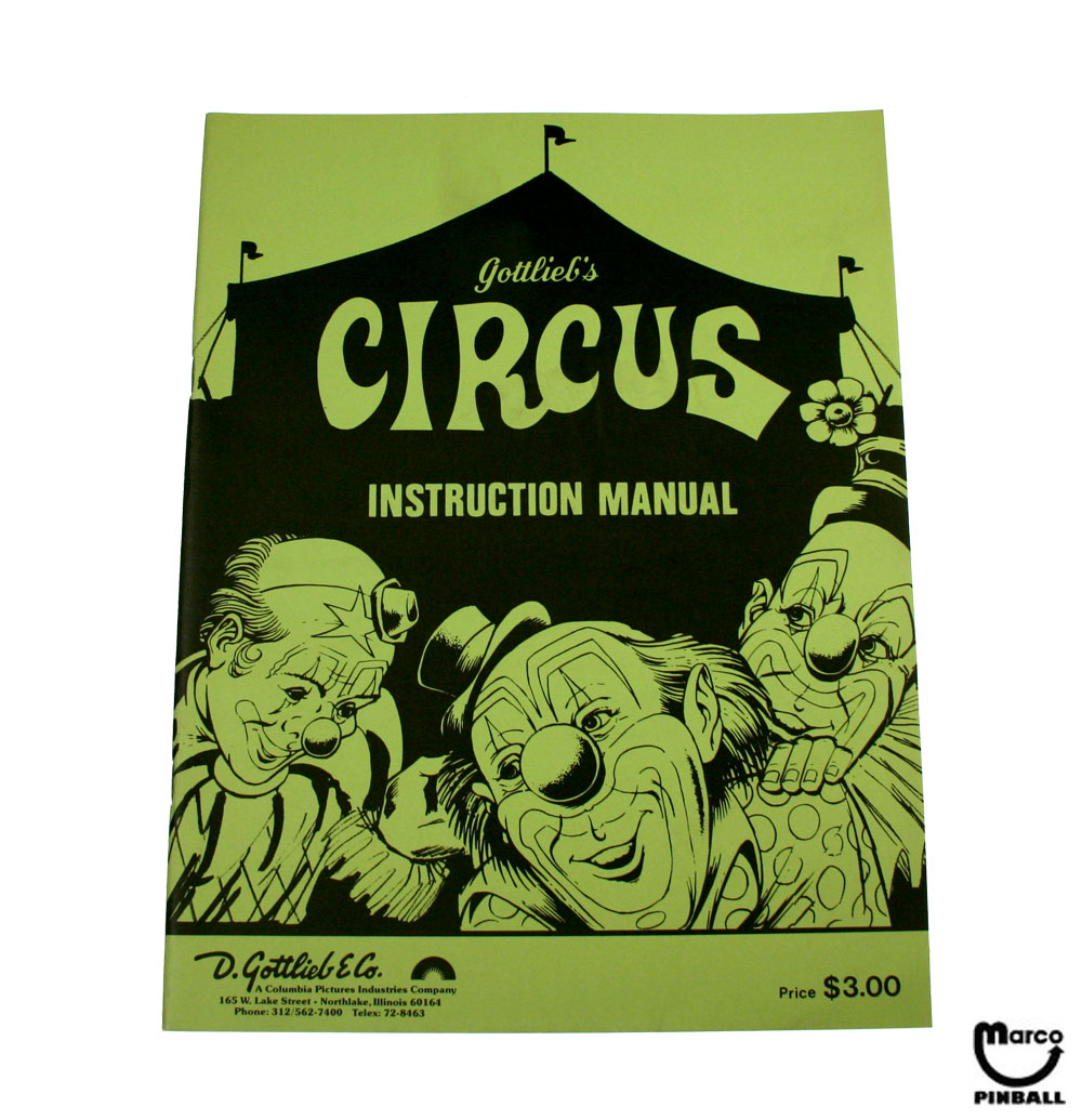 CIRCUS (Gottlieb) Manual