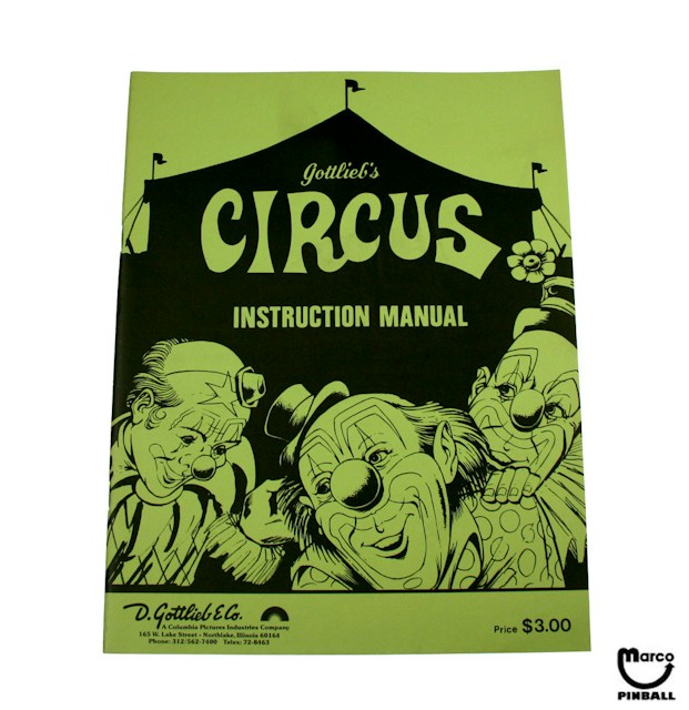 CIRCUS (Gottlieb) Manual