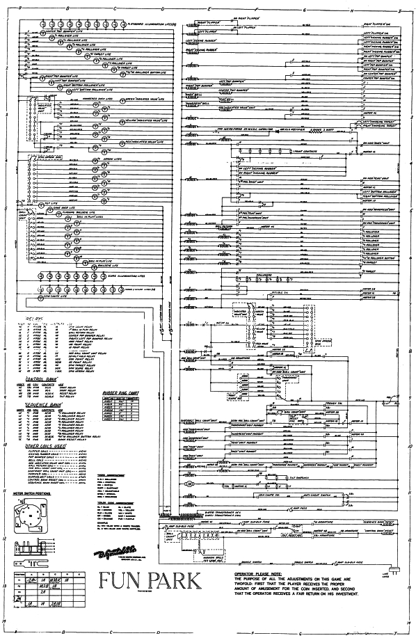 DOC2681 - FUN PARK (Gottlieb) Schematic - Marco Specialties