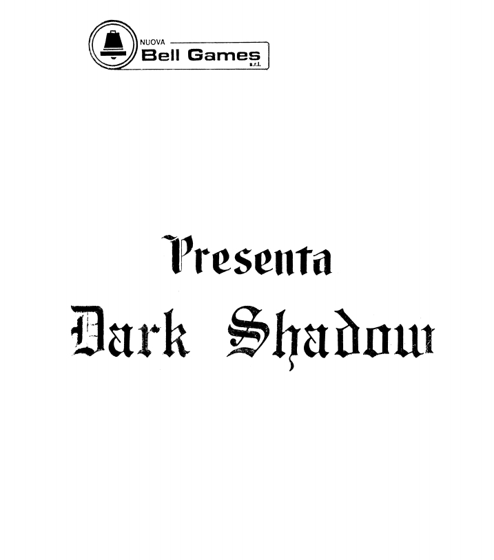 DARK SHADOW (Bell Games) Manual