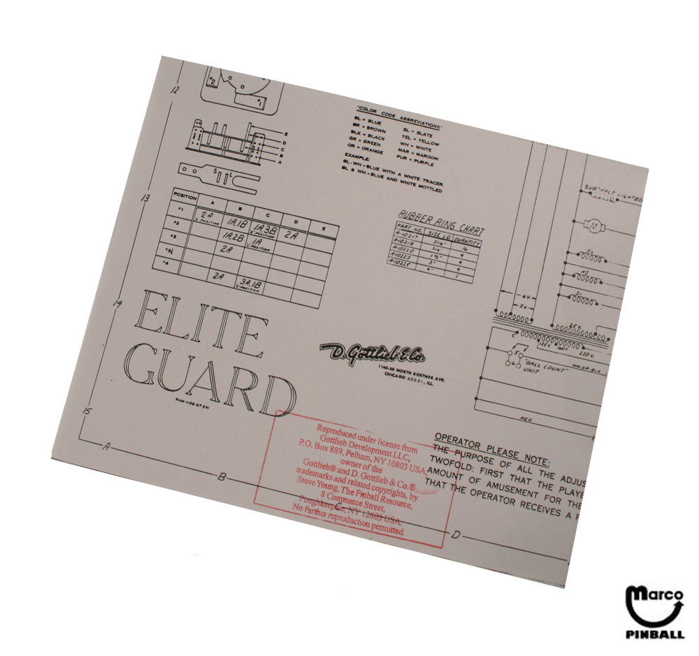ELITE GUARD (Gottlieb) Schematic