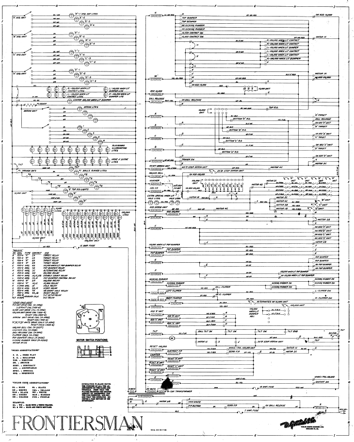 FRONTIERSMAN (Gottlieb) Schematic