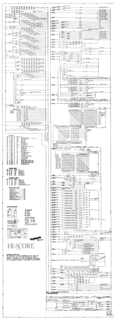 HI SCORE (Gottlieb) Schematic