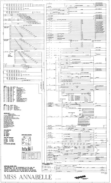 MISS ANNABELLE (Gottlieb) Schematic
